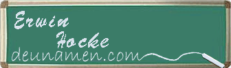 Erwin Hocke Visitenkarte